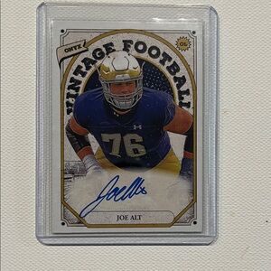 2023 Onyx Joe Alt #OAJA with BLUE autograph